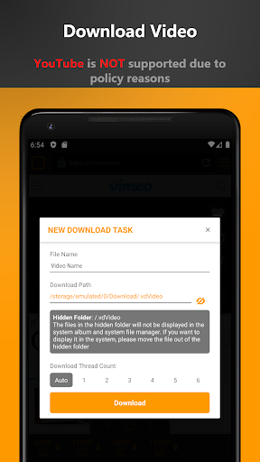 Free Video Downloader - private video saver - Image screenshot of android app