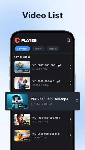 HD Video Player - Image screenshot of android app
