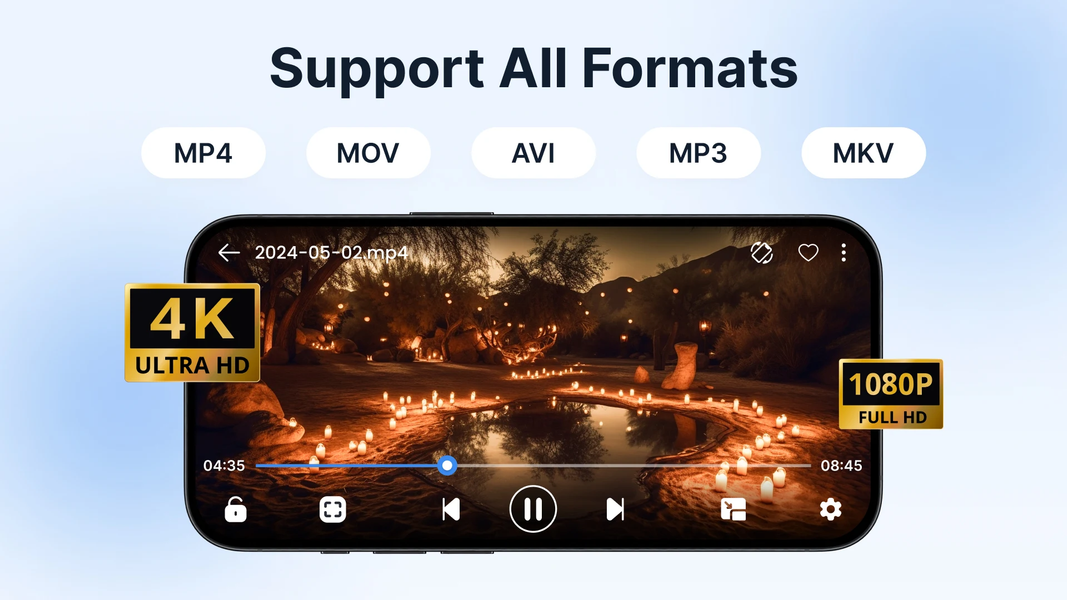 HD Video Player - عکس برنامه موبایلی اندروید