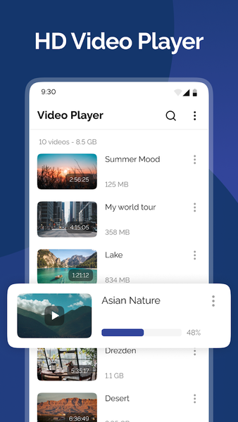 Video Player All Format - عکس برنامه موبایلی اندروید