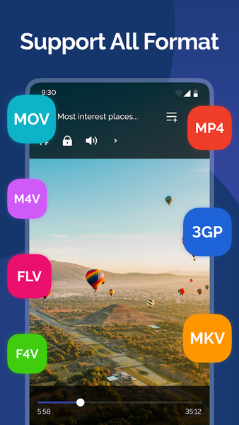 Video Player All Format - عکس برنامه موبایلی اندروید