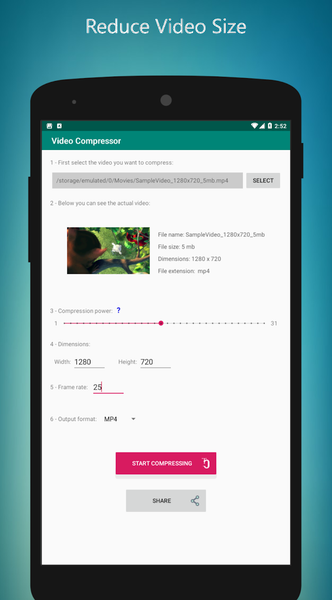 Video Compressor - Reduce Vide - Image screenshot of android app