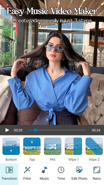 Photo Music Video Maker - عکس برنامه موبایلی اندروید