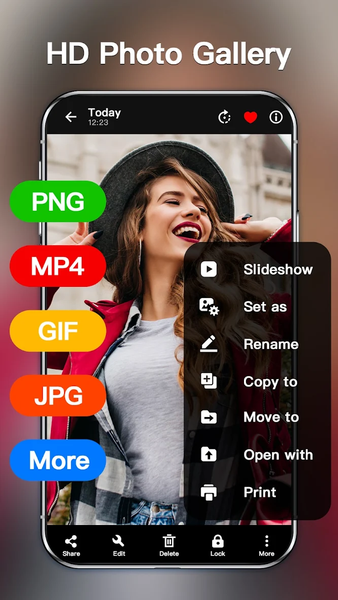 Gallery - Photo Gallery, Vault - Image screenshot of android app