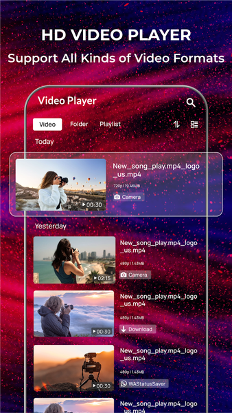 Media player: 4K Video player - Image screenshot of android app