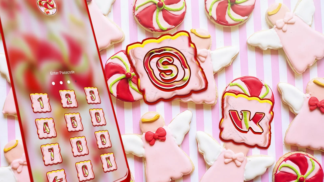 Pink Sweet Candy Theme - Image screenshot of android app