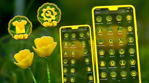 Yellow Tulip Theme - Image screenshot of android app