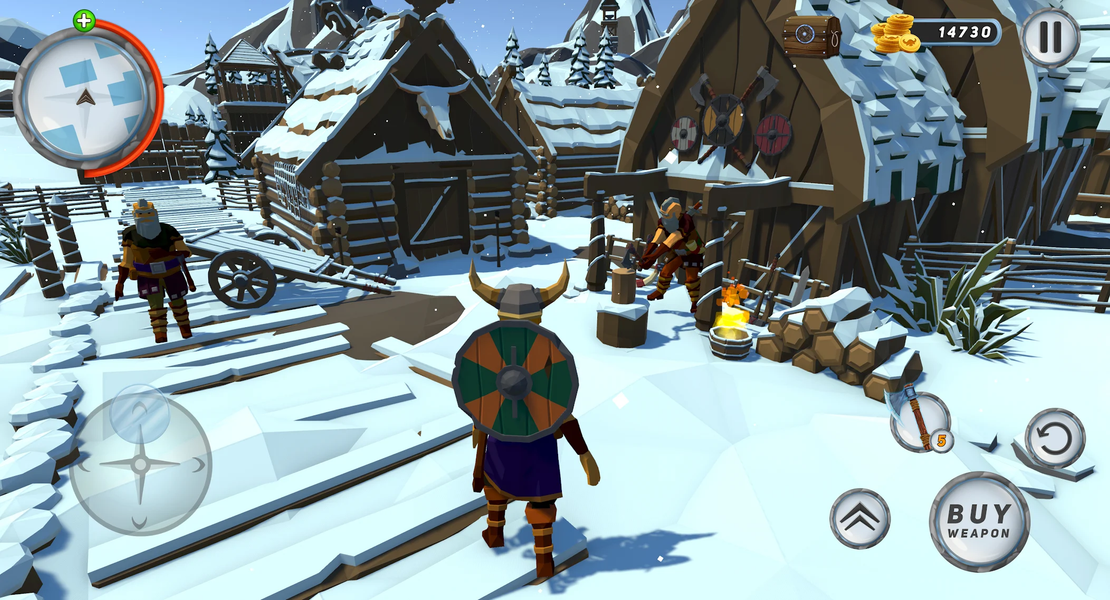 Vikings Ragnar Valhalla War - Gameplay image of android game
