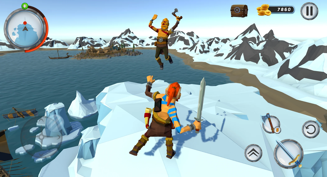 Vikings Ragnar Valhalla War - Gameplay image of android game