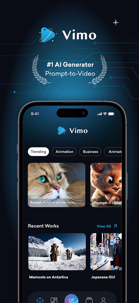 Vimo: AI Video Generator - Image screenshot of android app
