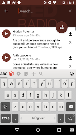 TED POD ( Ted hour podcast) - Image screenshot of android app