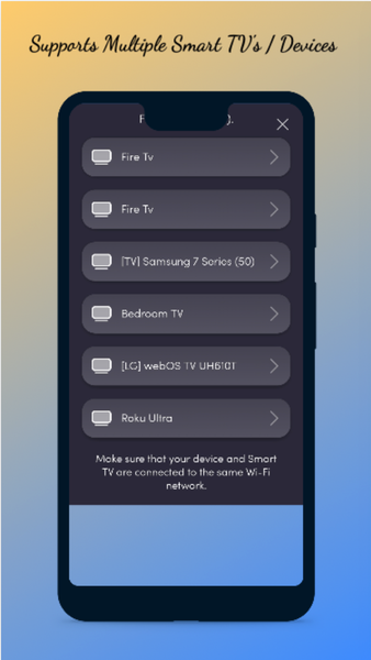 Vizio Smart TV Remote - Image screenshot of android app