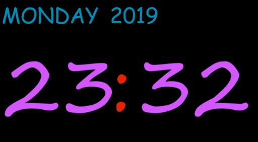 Digital Clock - عکس برنامه موبایلی اندروید