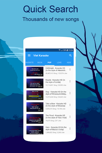 Free Karaoke - Sing Karaoke Record - عکس برنامه موبایلی اندروید
