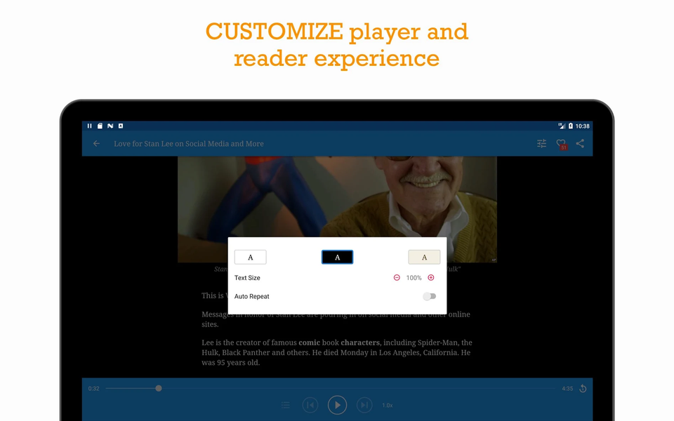 VOA Learning English - Practic - Image screenshot of android app