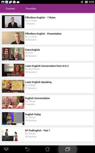 English Conversation Courses - Image screenshot of android app