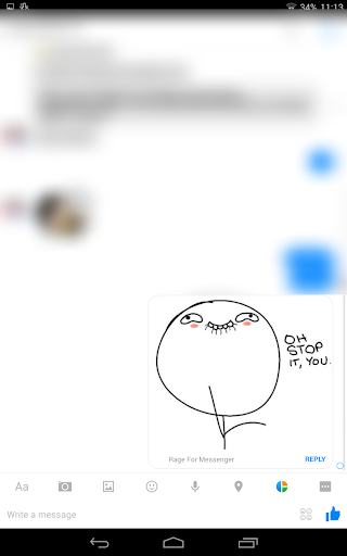Rage Faces for Messenger - Image screenshot of android app