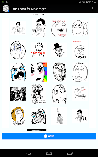 Rage Faces for Messenger - Image screenshot of android app