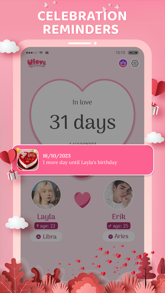 uLove: Keep couple love story - عکس برنامه موبایلی اندروید