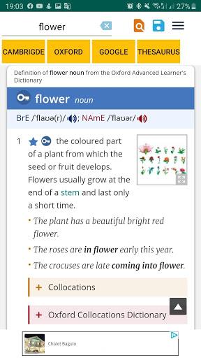 Cambrid English Dictionary - Image screenshot of android app