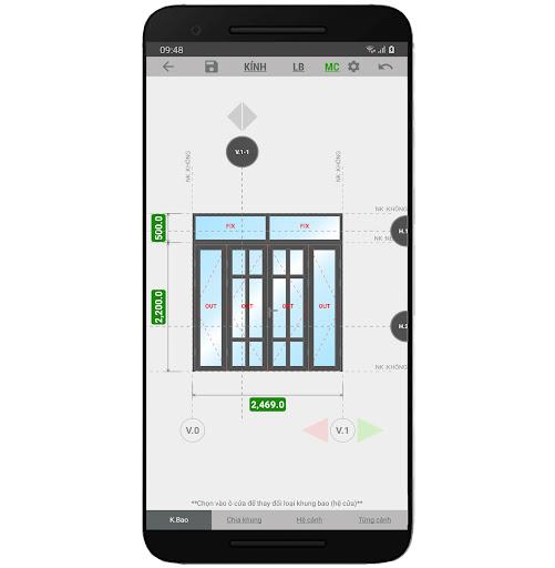 Dowes - Door & Window Software - Image screenshot of android app