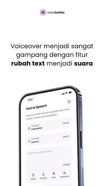 Voicebotika - Text To Speech - Image screenshot of android app