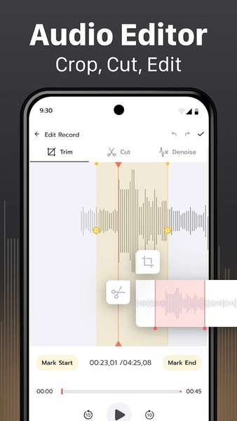 Voice Recorder & Transcriber - عکس برنامه موبایلی اندروید