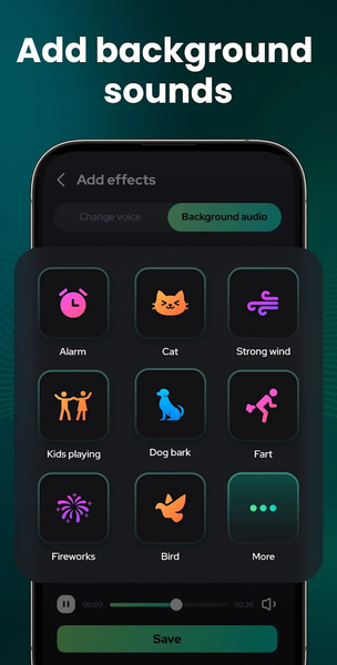 Voice Changer - Sound Effects - عکس برنامه موبایلی اندروید