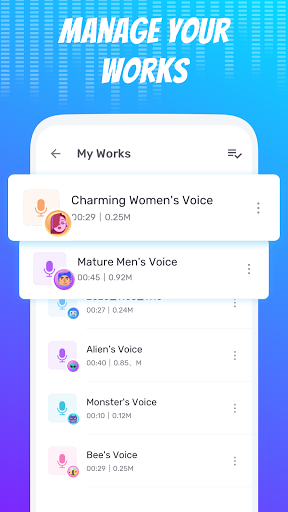 Voice Changer - Voice Effects - عکس برنامه موبایلی اندروید