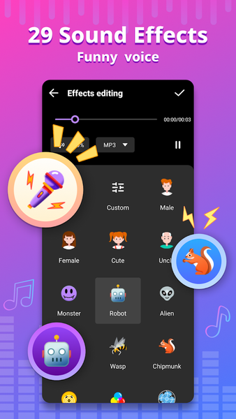 Voice Changer - Voice Effects - Image screenshot of android app