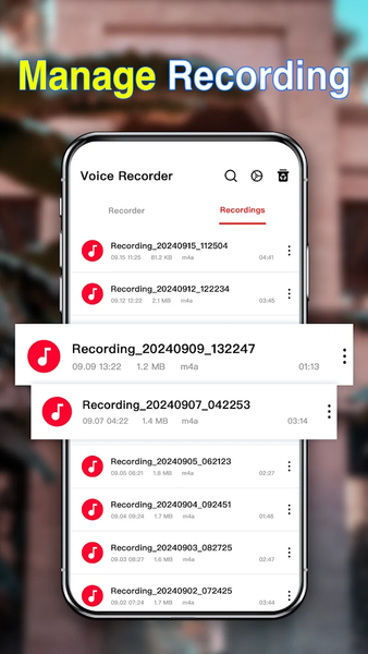 Voice Recorder & Voice Memos - عکس برنامه موبایلی اندروید