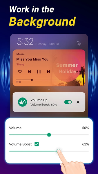 Volume Booster - Sound Speaker - عکس برنامه موبایلی اندروید