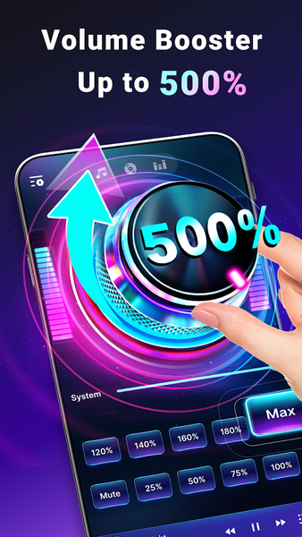 Volume Booster Bass Equalizer - عکس برنامه موبایلی اندروید