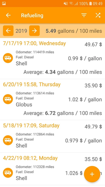 Easy Car Logbook - Image screenshot of android app