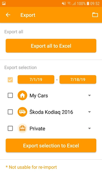 Easy Car Logbook - Image screenshot of android app