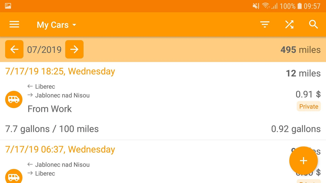 Easy Car Logbook - Image screenshot of android app