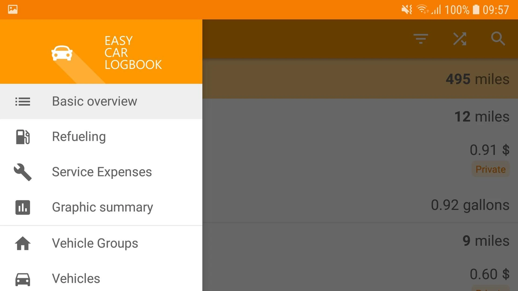 Easy Car Logbook - Image screenshot of android app