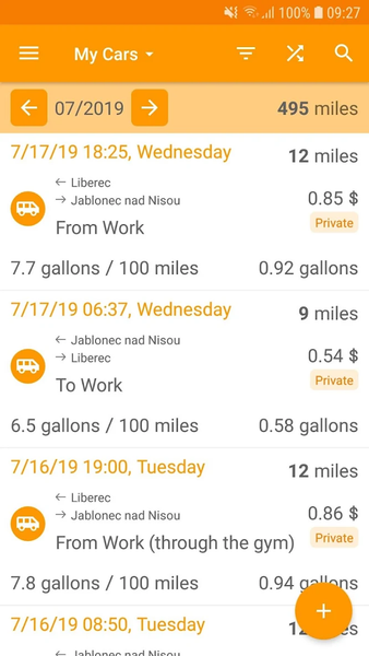 Easy Car Logbook - Image screenshot of android app