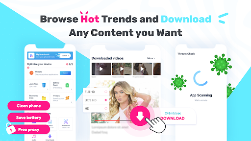 VD Browser & Video Downloader - عکس برنامه موبایلی اندروید