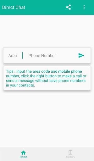 DirectChat without Save Number - عکس برنامه موبایلی اندروید
