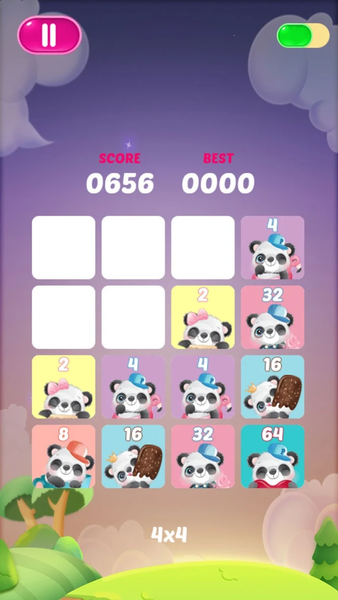 Panda 4096 Merge Block Puzzle - Image screenshot of android app