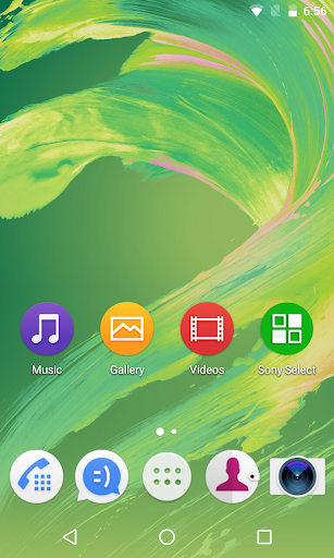 Theme - Xperia - Image screenshot of android app