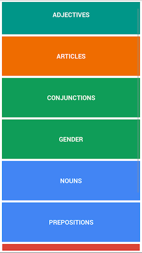 Spanish Grammar Test A1–C1 - Image screenshot of android app