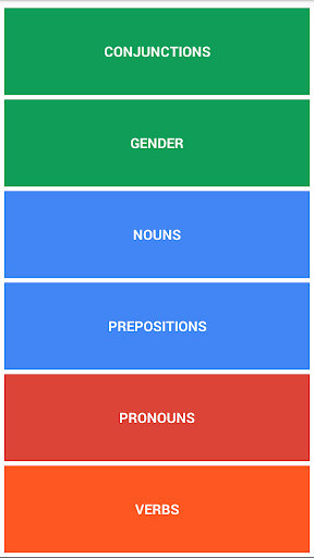 Spanish Grammar Test - Image screenshot of android app