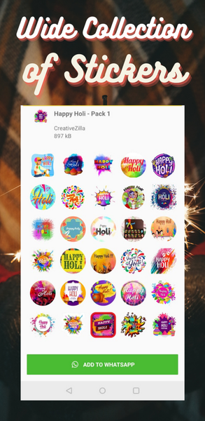 Animated Diwali Stickers 2024 - Image screenshot of android app
