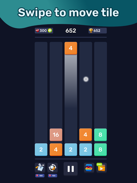 Walken x۲ Blocks Сhain: ۲۰۴۸ - عکس بازی موبایلی اندروید