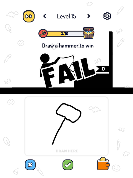 Walken Sketch - Gameplay image of android game