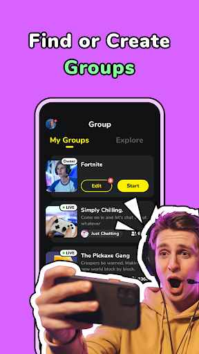 CastChat - Match & Voice Chat - Image screenshot of android app