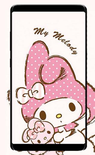 Cute Kawaii Pink Melody Wallpaper - Image screenshot of android app