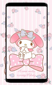 Download Pixelated My Melody Kuromi Wallpaper